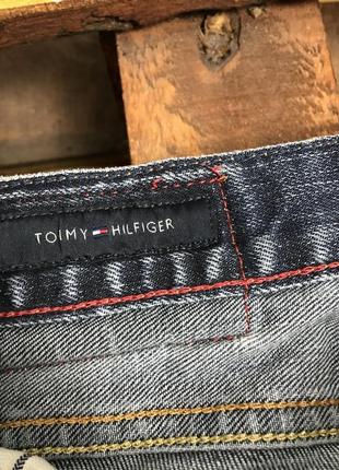 Чоловічі класичні джинси (штани, брюки) tommy hilfiger (томмі хілфігер с-мрр ідеал оригінал сині)6 фото