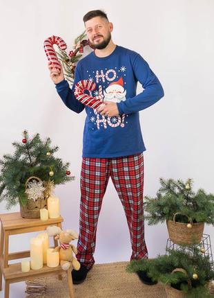 Новорічна піжама чоловіча, новогодняя пижама мужская, новорічна піжама фемілі лук, новорічна піжама тепла