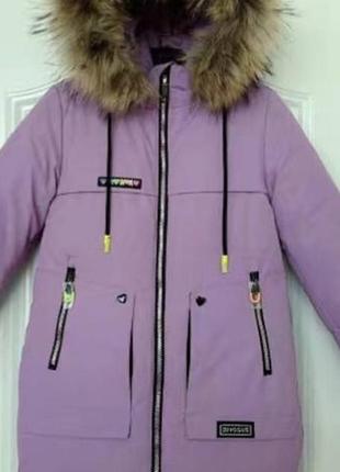 Зимняя куртка для девочек5 фото