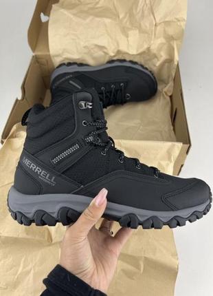 Черевики merrell thermo akita mid wp j036441 black, оригінальні черевики мерел чоловічі шкіра