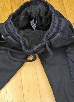Джинсы зимние, штаны детские осень-зима на травке размеры от 9 мес до 3 лет6 фото