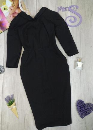 Женское платье с рукавом три четверти чёрное vero moda размер m4 фото