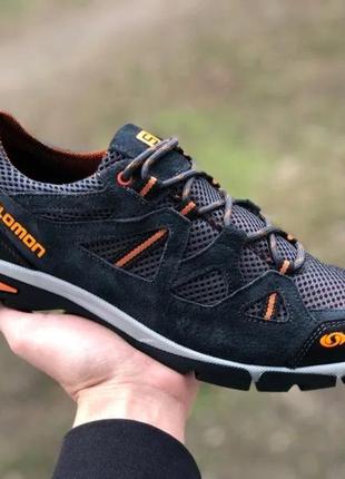 Кроссовки salomon ultra track кожа нубук сетка2 фото