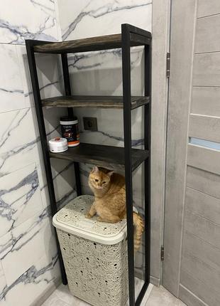 Стелаж в стилі loft у ванну кімнату полки лофт