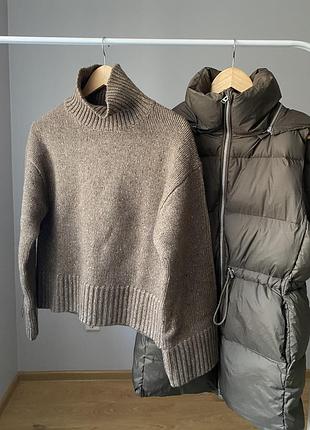 Оверсайз вовняний светр h&m premium 1205710001