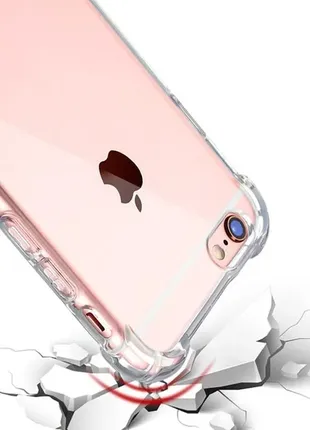 Протиударний прозорий силіконовий чохол на iphone 6s/6