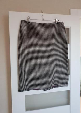 Хорошая базовая юбка гусиная лапка oasis2 фото