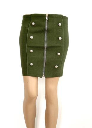Vintage dressing юбка резинка в стиле balmain мини