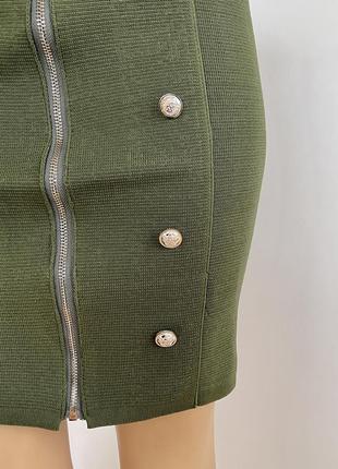 Vintage dressing юбка резинка в стиле balmain мини3 фото