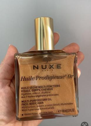 Золота олія nuxe huile prodigieuse or dry oil 100 мл