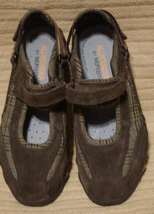Отличные  комбинированные спортивные туфли allrounder by mephisto франция 4 р.( 23,5 см.)5 фото