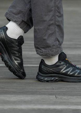 Новинка зимние мужские кроссовки salomon xt-6 adv all black5 фото