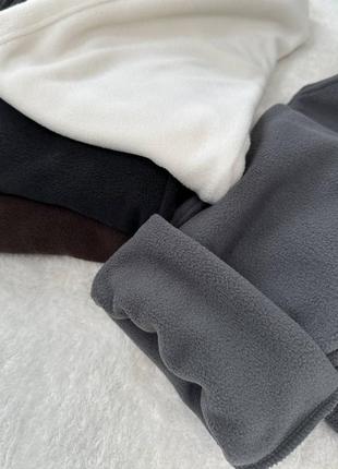 Теплые, мягкие, приятные к телу брюки. талия на резинке и веревке, с карманами, внизу манж...