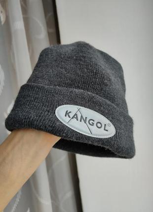 Шапка kangol beanie hat reflective logo great britain