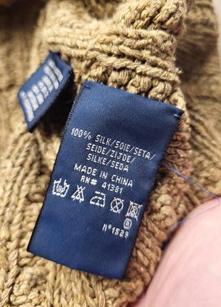 Кофта кардеган вязаная ralph lauren vintage hand knit ручная работа шолк5 фото