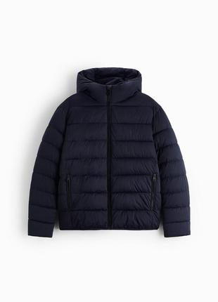 Zara куртка, стеганная, короткая, с капюшоном, оригинал, теплая