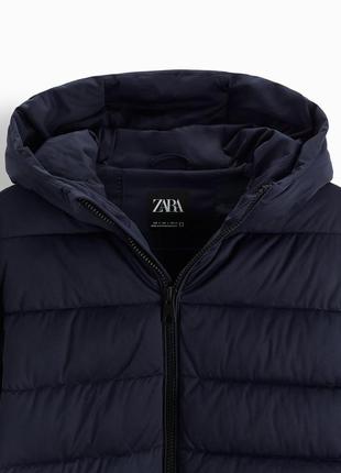Zara куртка, стьобана, коротка, з капюшоном, оригінал, тепла7 фото