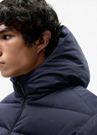 Zara куртка, стеганная, короткая, с капюшоном, оригинал, теплая