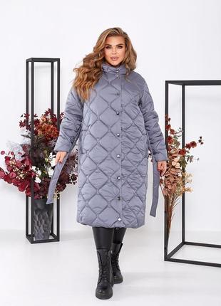 Пальто женское зимнее стеганое разм.48-605 фото