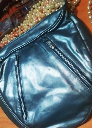 Мегакрутезна сумочка на плече кожаная сумка натуральна шкіра кожа нова2 фото