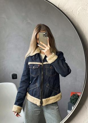 Levi’s шерпа куртка левіс утеплена зимова левайс levis дублянка