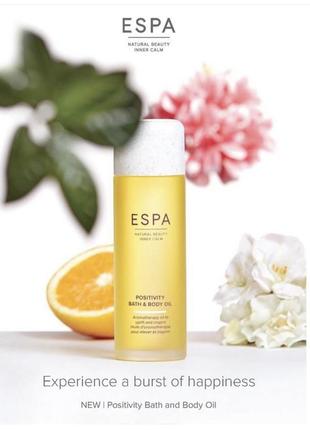 Пена гель для ванны и душа espa positivity bath and shower gel