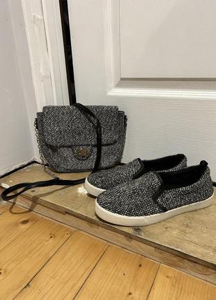 Обувь (слипоны) + сумочка