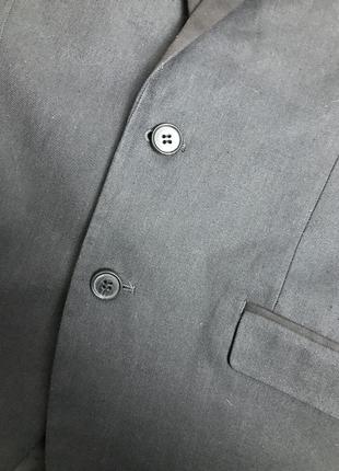 Мужской пиджак h&m (эйч энд эм хлрр идеал оригинал черно-синий)6 фото