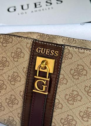 Жіноча сумка легка крос боді guess noelle  на регульованому ремінці топ модель гесс9 фото