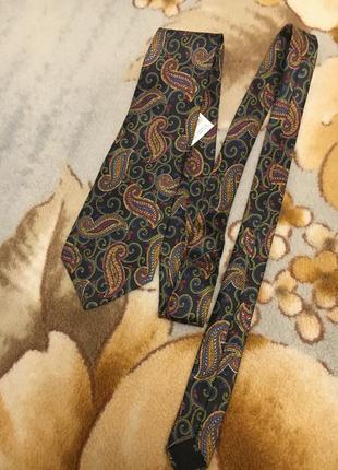 Шелковый новый  галстук пейсли шелк  daniel valente  england9 фото