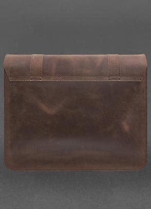 Кожаная сумка-портфель темно-коричневый crazy horse classic4 фото