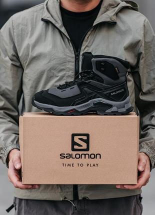 Мужские зимние ботинки salomon quest element зима 2023 нубук байка9 фото