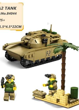 Набір військовий конструктор сучасна техніка 4 танки + солдати для без коробок (1242 деталі)5 фото