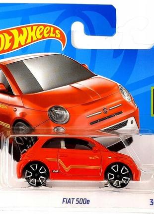 Машинка хот вилс 1:64 fiat 500e коллекция hw green speed hot wheels mattel hkk24