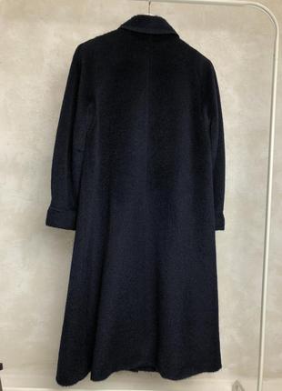 Винтажное пальто с шерсти ламы hensel & mortensen германия 80-90 года натуральное шерстяное шерстяное винтаж длинное10 фото