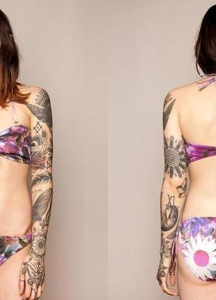 Женский купальник drop dead clothing - floral swimwear bmth oliver sykes emo скинни