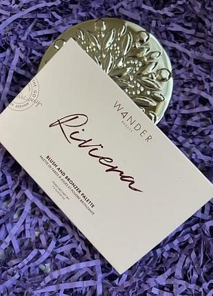 Палетка бронзеров и румяна wander beauty riviera blush and bronzer palette 7.2 г