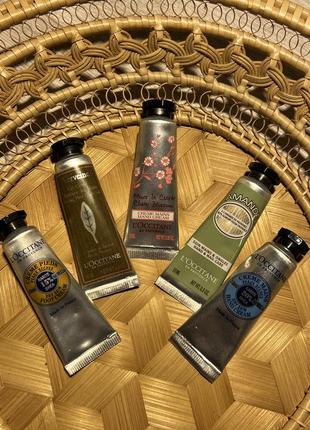 Крем для рук l’occitane каріте, вербена, мигдаль, вишня loccitane