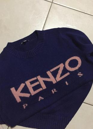 Кофта свитер kenzo оригинал кашемир9 фото