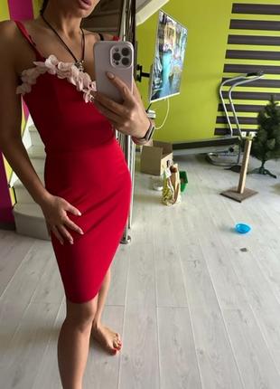 Платье красное праздничное3 фото