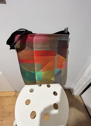 Фетровая сумка с абстракцией