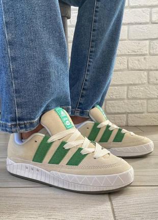 Чоловічі замшеві кеди/кросівки scarlet adidas bodega x adimatic