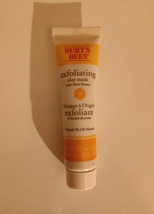 Отшелушивающая глиняная маска для лица" burts bees "2 фото