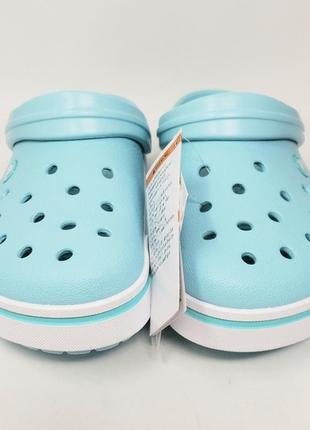 Крокс крокбенд нежно голубые женские crocs crocband ii clogs ice blue/pool5 фото