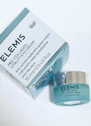 Крем для зони наверно очей elemis pro-collagen vitality eye cream, 15 ml