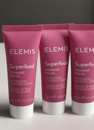 Нічний крем з пребіотиками elemis superfood midnight facial