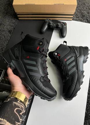 Чоловічі кросівки adidas terrex swift r termo black gray red