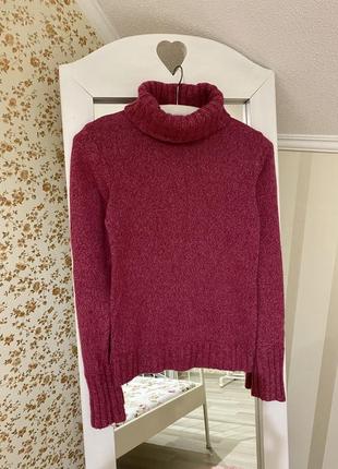 Розовый гольф водолазка marks &amp; spenser кашемировый свитер мирер кофта кардиган джемпер пуловер свитер xxs xs свитшот худи лонгслив1 фото