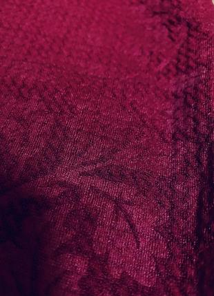 Італійський жакет пиджак кардиган накидка бордо гобелен листочків, l (2826_)6 фото