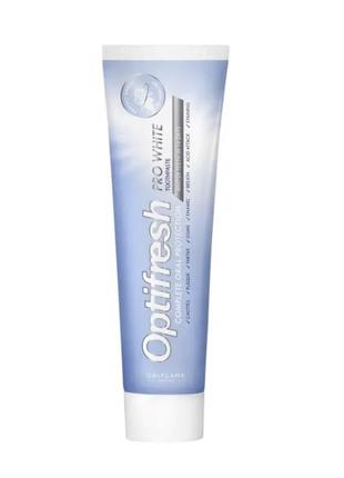 Зубна паста optifresh оптіфреш оріфлейм oriflame відбілююча про вайт pro white